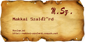 Makkai Szalárd névjegykártya